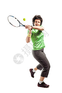 网球玩家活动球拍运动装成人运动员女性成功娱乐女士运动背景图片