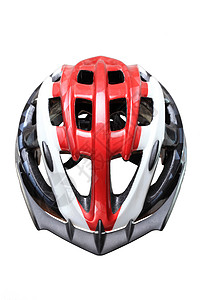 山顶头盔山地头饰泡沫运动自行车红色安全塑料帽子背景图片