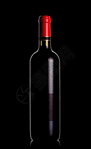 反利特葡萄酒瓶物品脖子玻璃白色空白庆典质量品牌酒厂标签背景图片