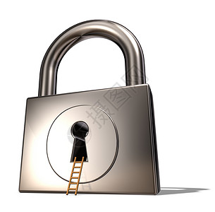 挂锁和梯子保障插图隐私安全秘密力量锁孔警卫黄铜间谍背景图片