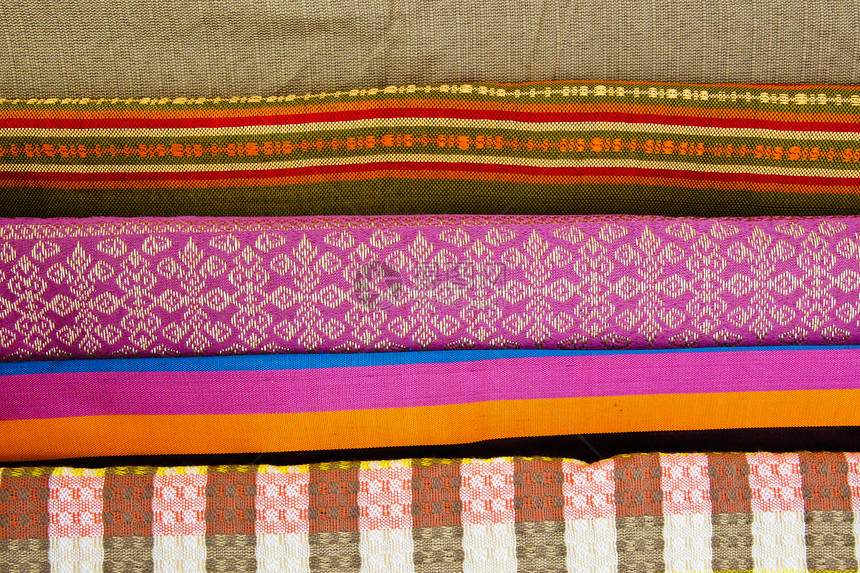 手织织物橙子纺织品花朵墙纸丝绸紫色纤维线条工艺手工图片