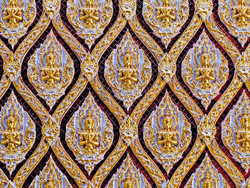 泰国民族的黄金陶瓷艺术 泰兰塔伊寺图片