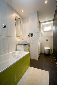 现代洗手间用品洗漱卫生黑色浴室绿色收银台盆地建筑学耕作背景图片