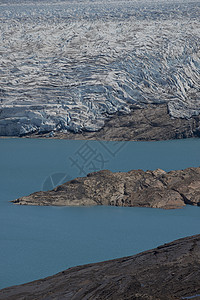 然乌冰川乌萨拉冰川上方的视图点冰川全球背景