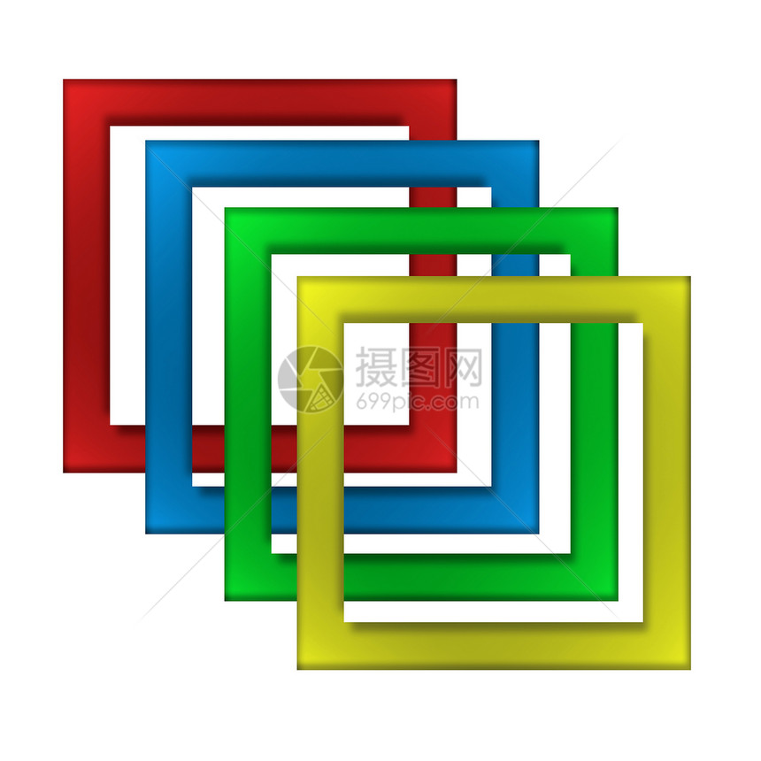 广场小册子盒子长方形插图推介会创造力透明度绿色商业艺术图片
