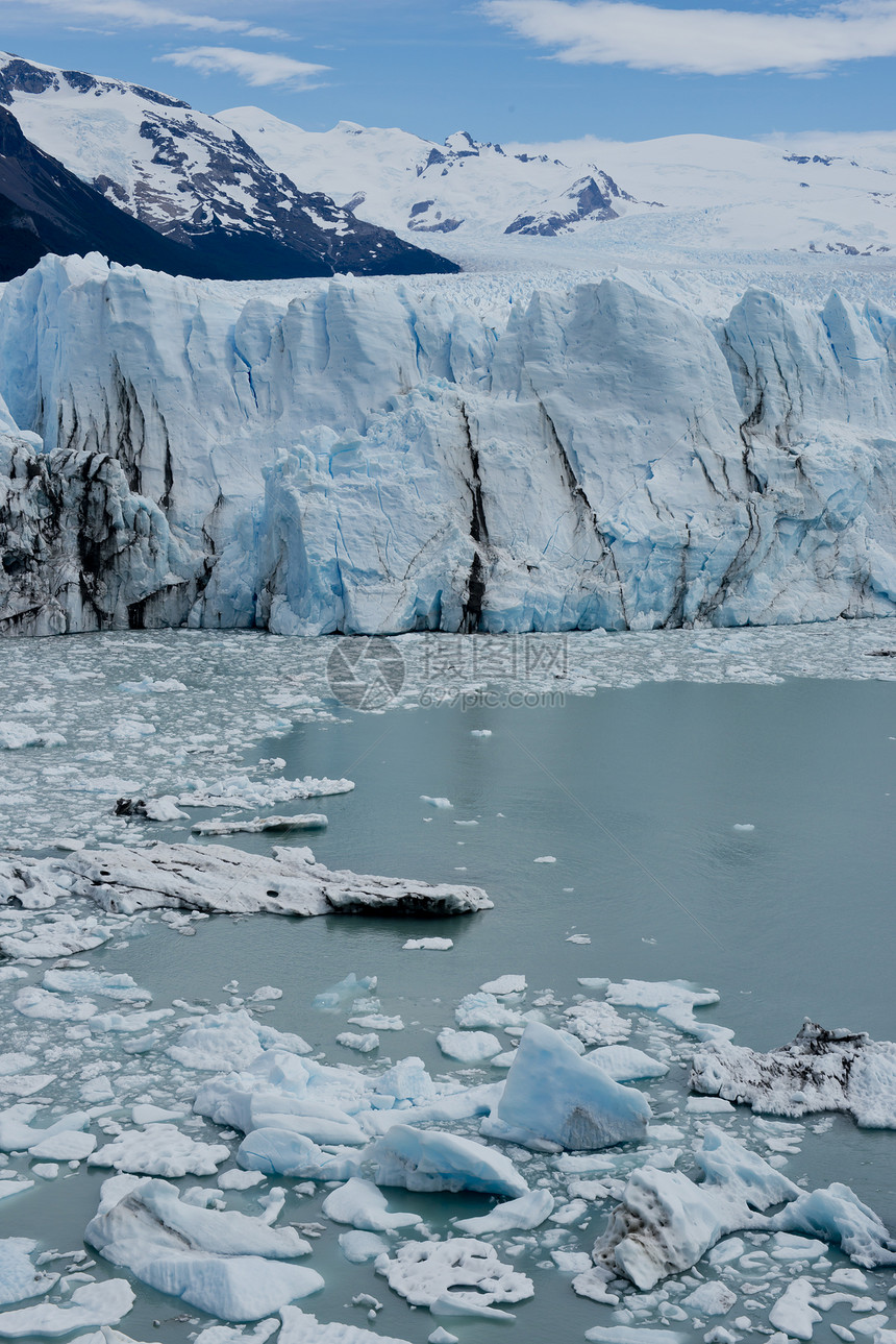 格拉西尔佩里托莫雷诺冰川场景冰山旅游名胜旅行风景世界遗产全球蓝色图片