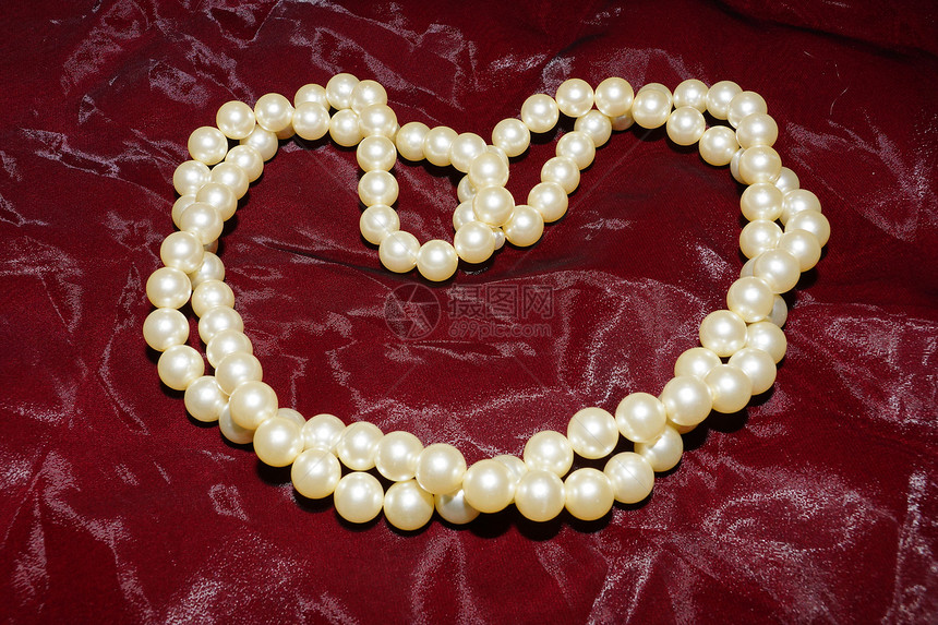 以珍珠为心礼物魅力奢华石头框架细绳手镯珠宝木头项链图片