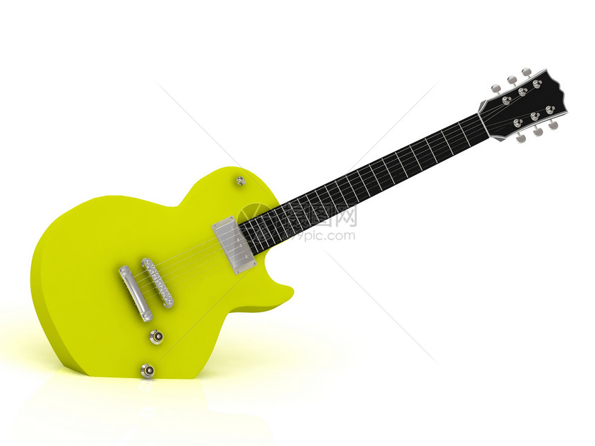 黄黄电吉他图片