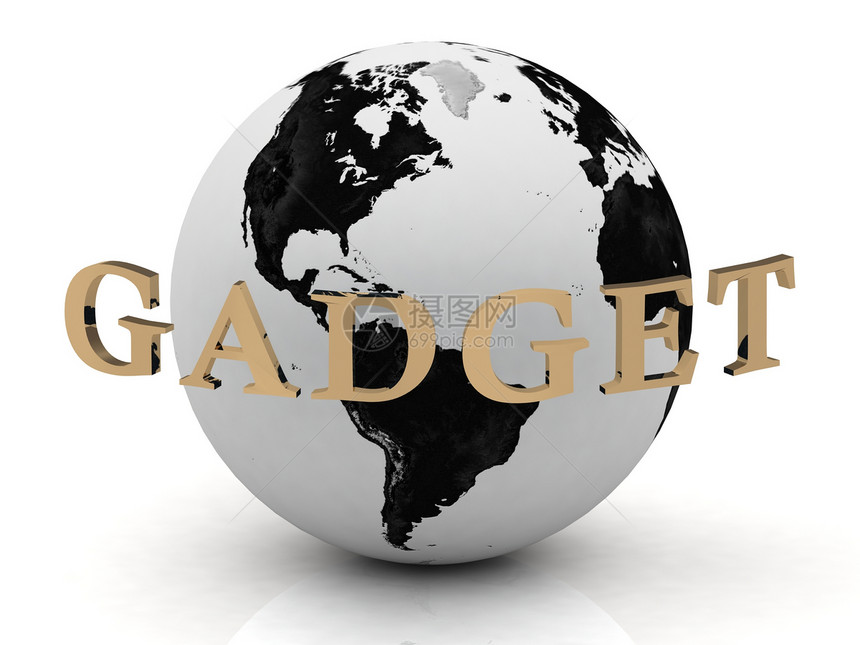 GADGET 环绕地球的抽象刻录图片