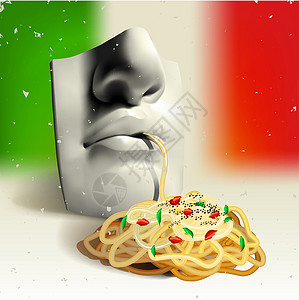 静物面条意大利食品-概念设计图片