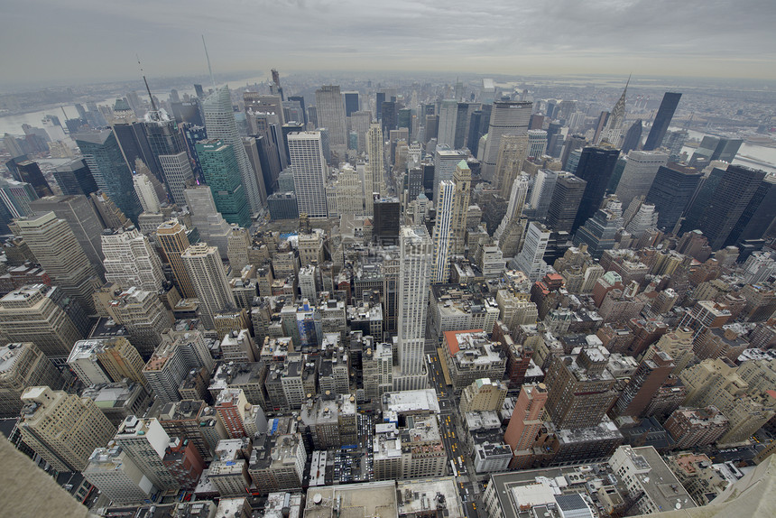 曼哈顿视图摄影商业街道地标顶层天际摩天大楼建筑学建筑甲板图片