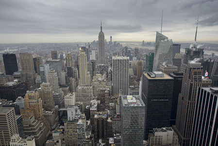 洛克塔雄伟纽约市高清图片
