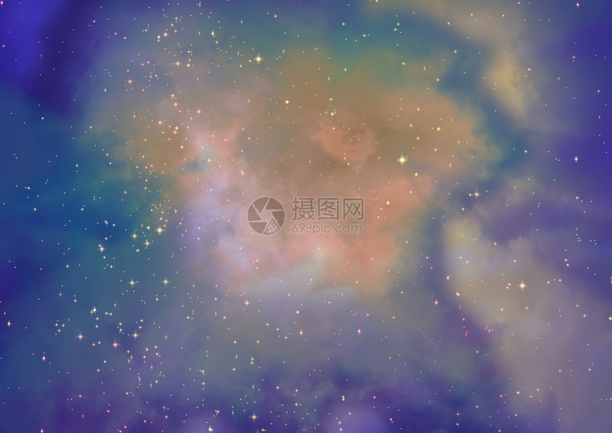 成为光星星云勘探星系纺纱乳白色敬畏场地星座渲染紫色气体图片