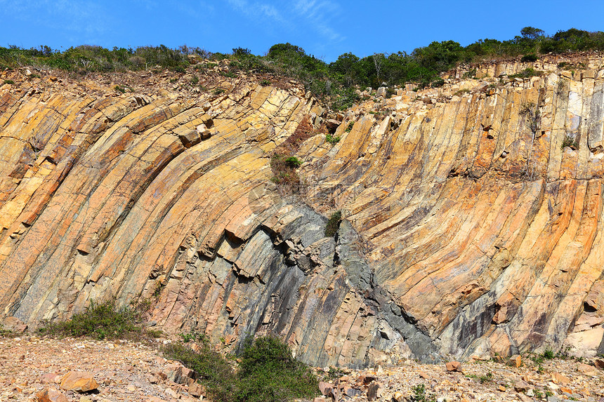 香港地理公园 六边形柱国家太阳功夫石峰地标天空岩石柱子巨石农村图片