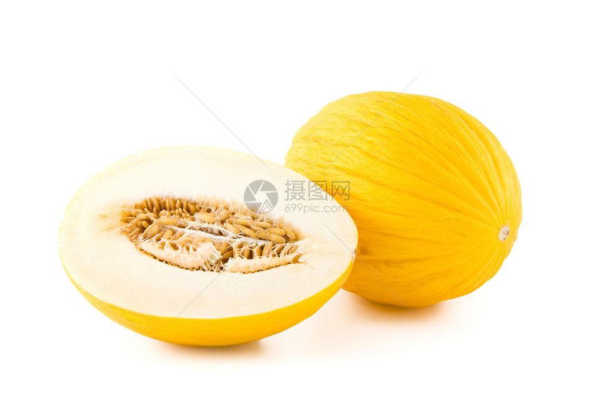 新鲜黄黄瓜甜点食物白色植物种子小吃宏观条纹圆形水果图片