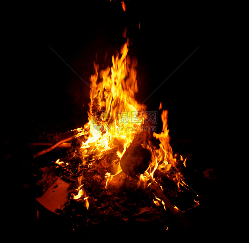 火灾背景1橙子木头火焰黄色图片