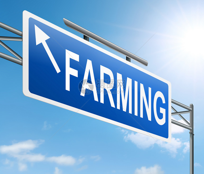 农业概念企业农作物市场畜牧业种植蓝色职业耕地天空栽培图片