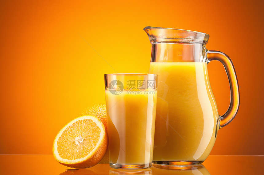 橙汁加橙子图片