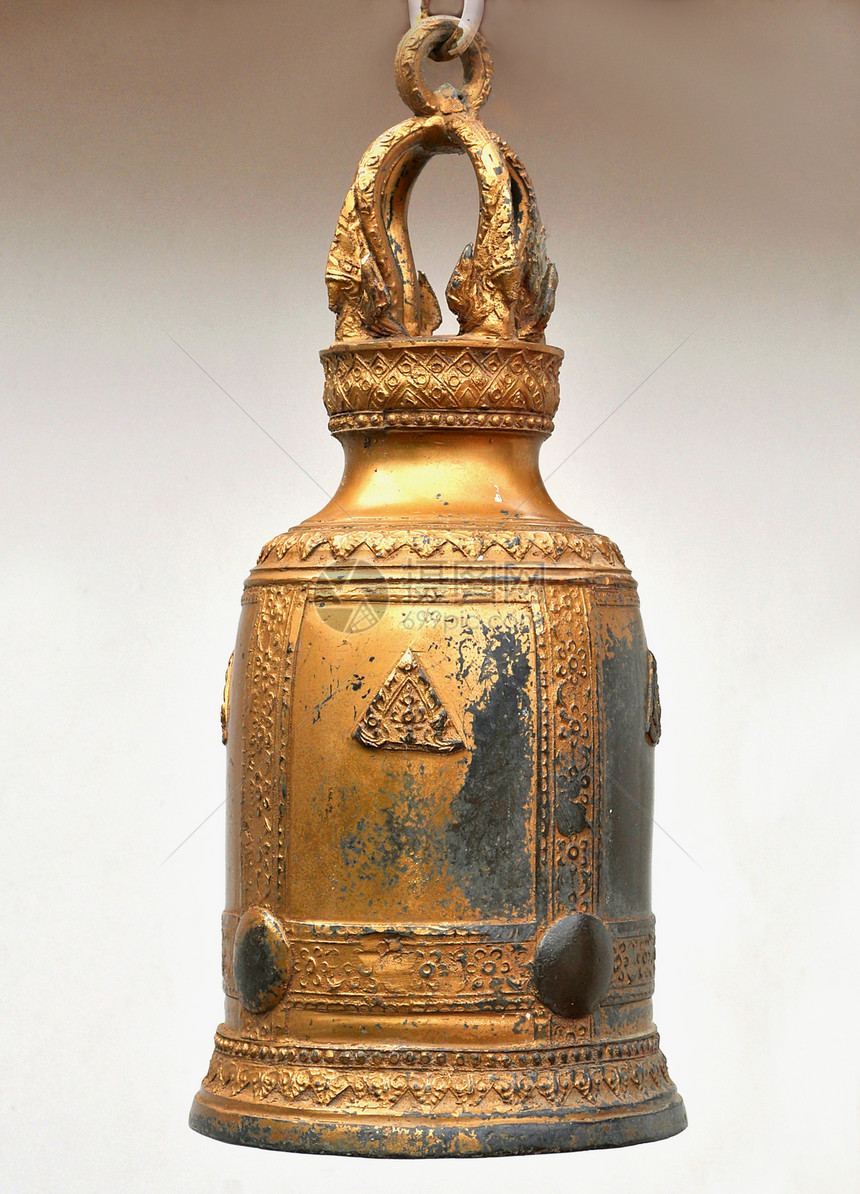 佛教中的钟声金属艺术文化寺庙佛教徒建筑学宗教雕像金子图片