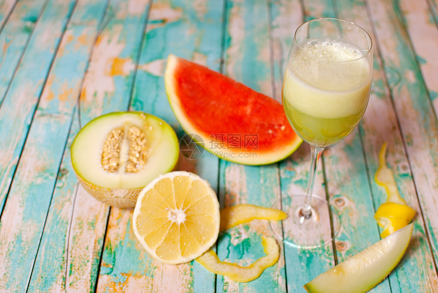 健康果汁养分黄色绿色橙子红色玻璃食物西瓜薄荷柚子图片