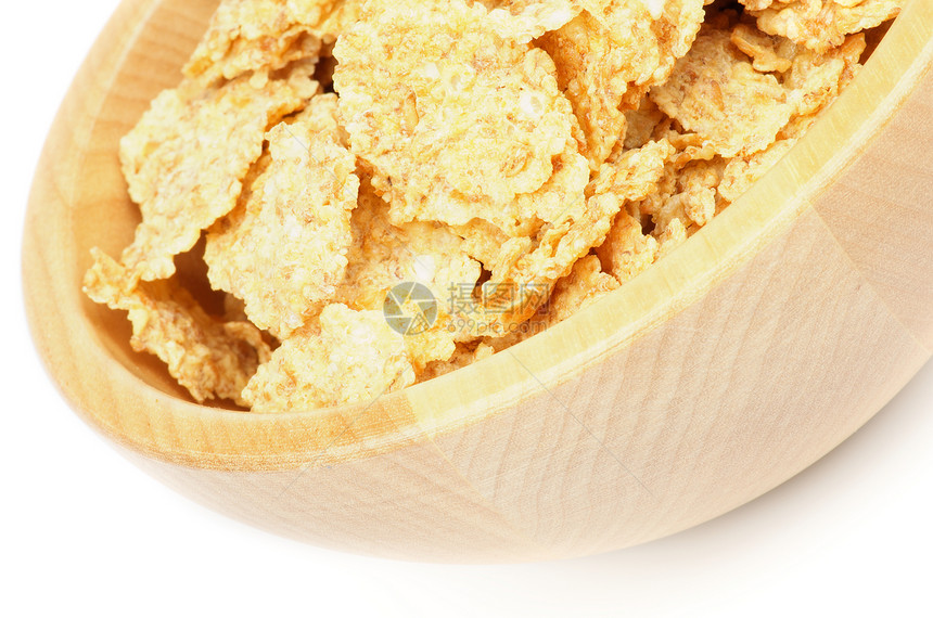 展花产品健康饮食谷物早餐食物便饭金子谷类白色玉米片图片