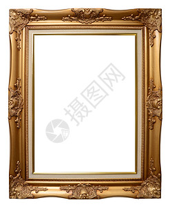 金金框架风格金子影棚木头优雅古董艺术背景图片