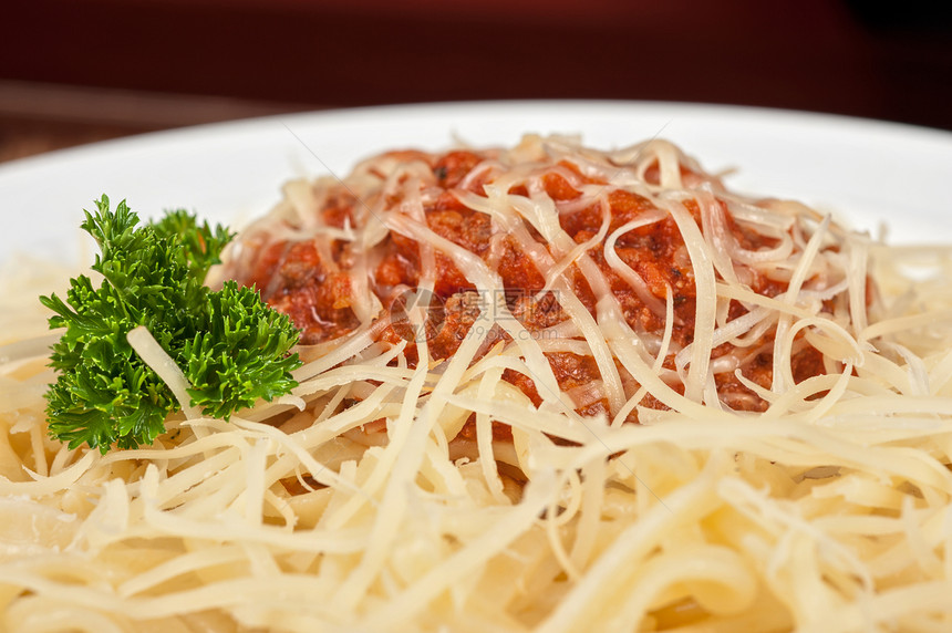 配肉的意大利面蔬菜餐厅午餐香菜照片香料厨房营养叶子糖类图片