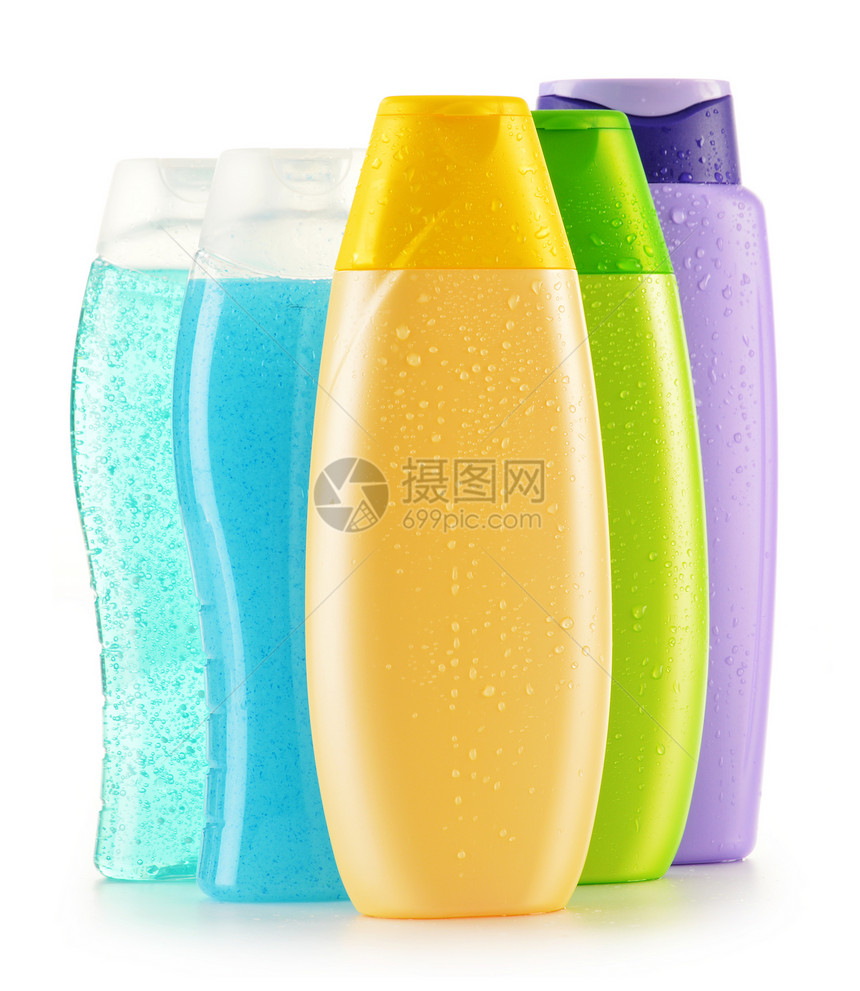 身体护理和美容产品的塑料瓶及卫生润肤护发素化妆品治疗凝胶化学品收藏液体淋浴图片