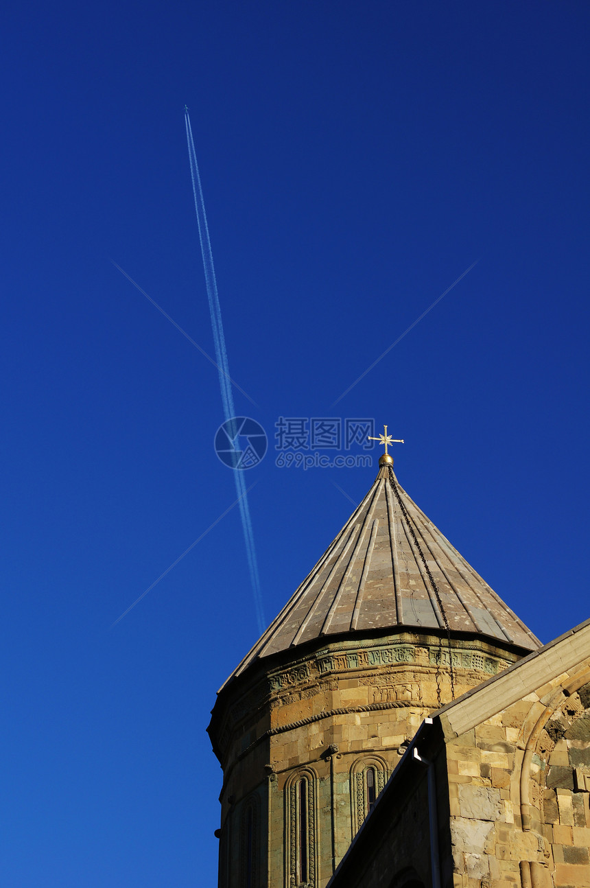 佐治亚城堡大教堂 其中之一圆顶宗教堡垒天空基督历史建筑风景地区场景图片