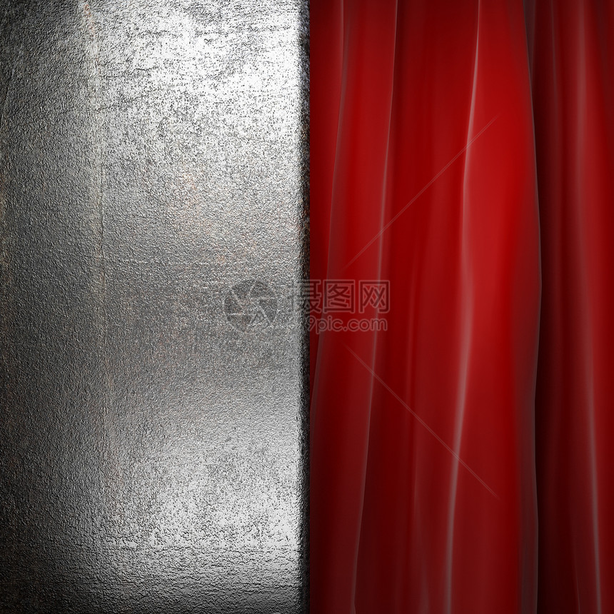 红色窗帘上的金属奖项边界剧院合金木板歌剧马戏团框架品牌建造图片