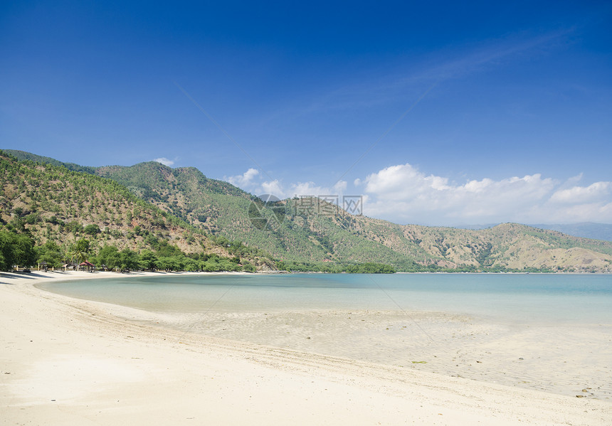 东蒂摩尔附近dili附近的布兰卡海滩孤独白色海岸风景天堂热带旅行旅游图片