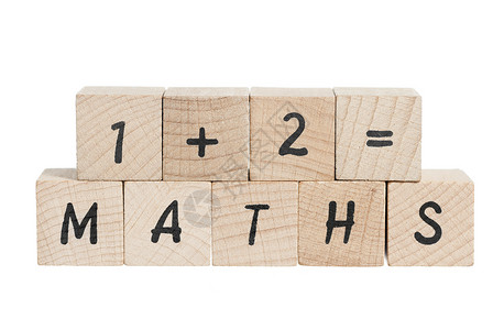 数学算术素材与木林街区的数学相提并论幼儿园童年学习积木学校方程数数思想家解决方案孩子背景