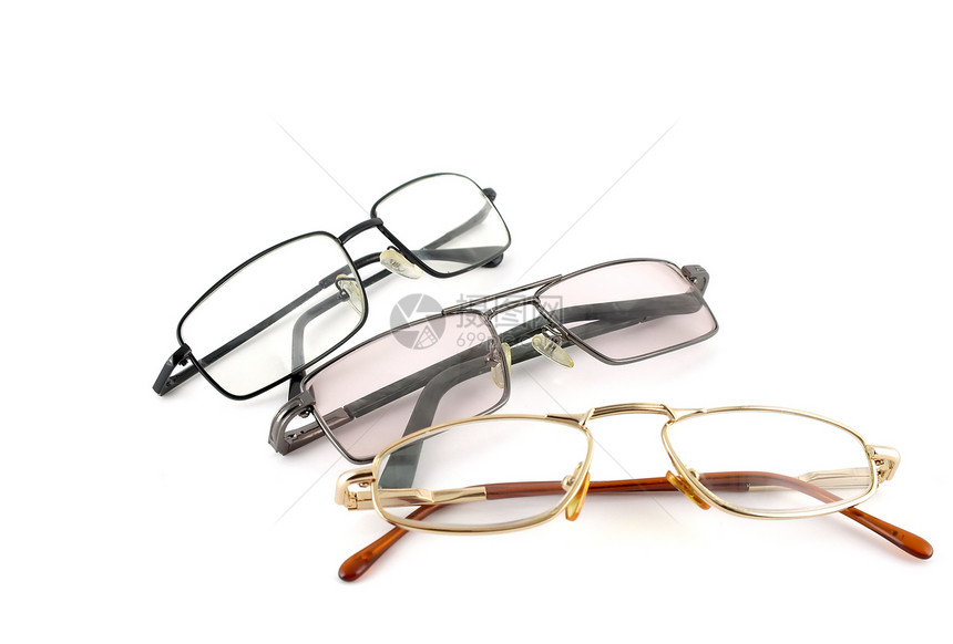 3个光学眼镜药品镜片个性考试金子白色眼睛医疗太阳镜乐器图片