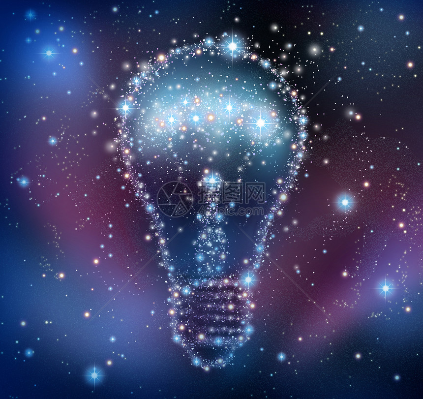 创意灵感思维创新愿望想像力预测网络力量发明组织灯泡图片