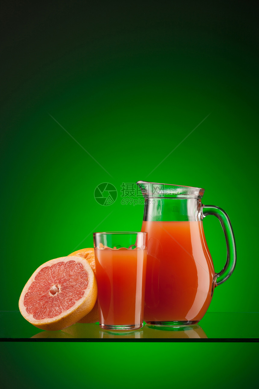 葡萄果汁柚子玻璃食物绿色液体器皿水壶水果投手图片