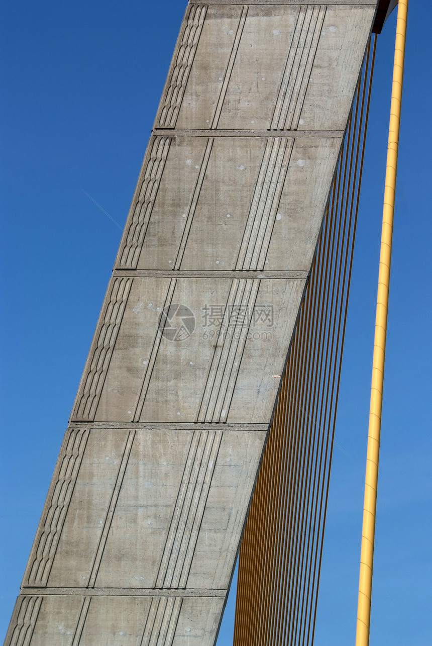 蓝天桥架桥建造详情建筑景观游客交通金属运输城市建筑学戒指工程图片