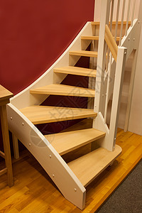 高级木制楼梯奢华大厅建筑学橡木风格木材松树扶手住宅栏杆背景图片