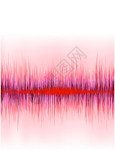 抽象等同器背景 红色波浪 EPS 8设计图片