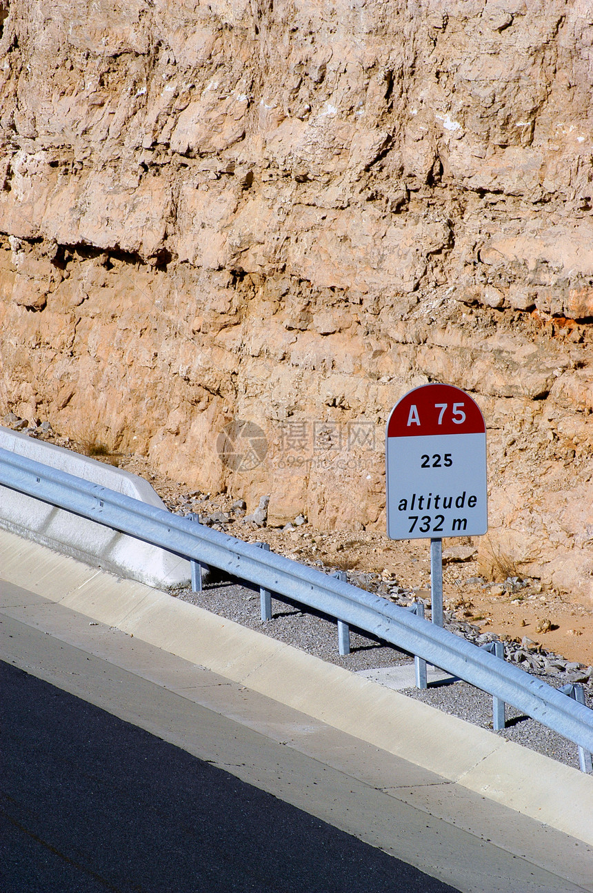 高速公路里程展示驾驶运输安全横幅车辆控制板沥青路标交通图片