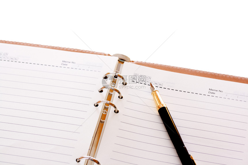 笔记本和笔日历笔记螺旋教育软垫文档工作时间规划师学校图片