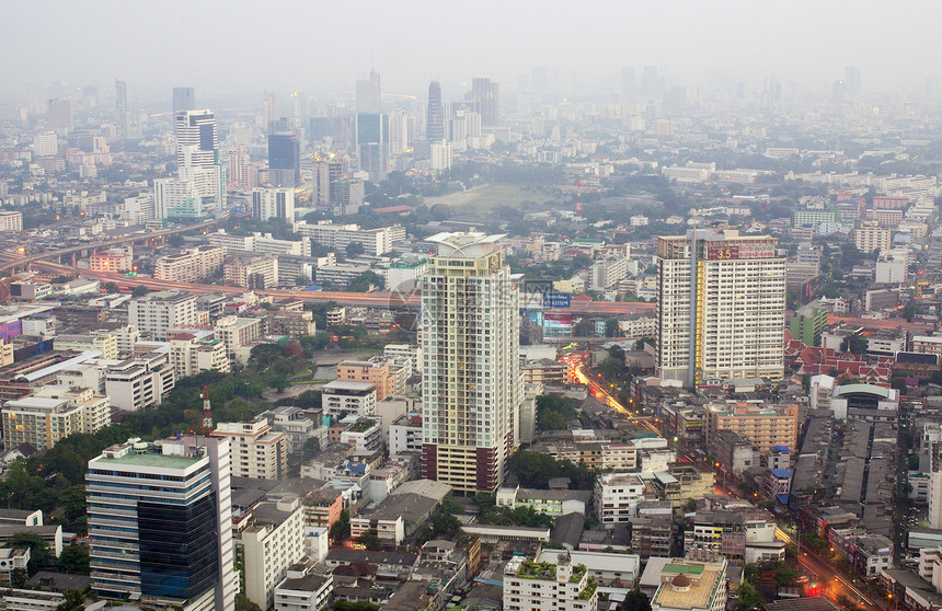 泰国的首都曼谷房子商业城市天际景观地标街道场景建筑物建筑学图片