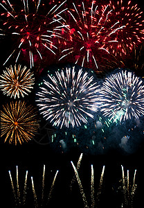 烟花火箭派对焰火饼干展示庆典新年背景图片