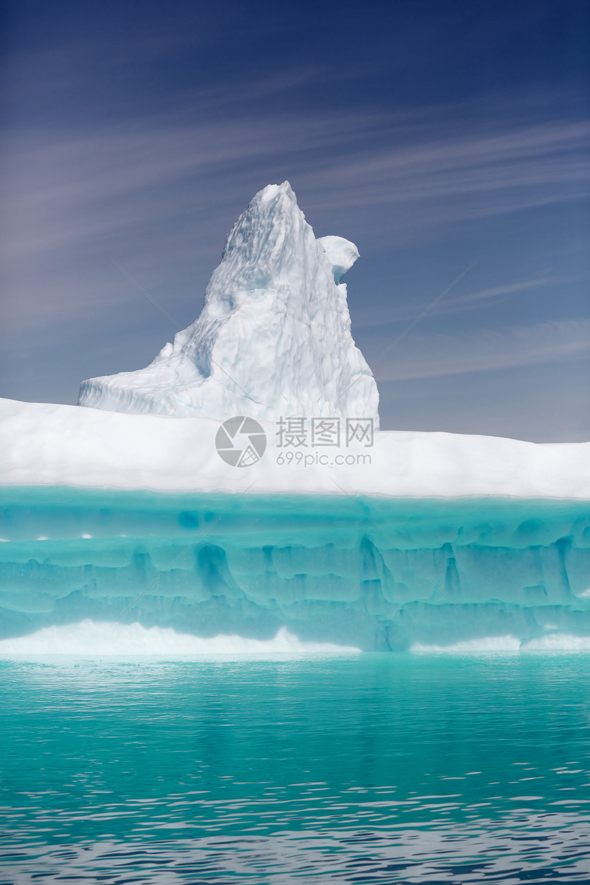科罗克伊塞夫乔尔德白色峡湾冰山蓝色图片