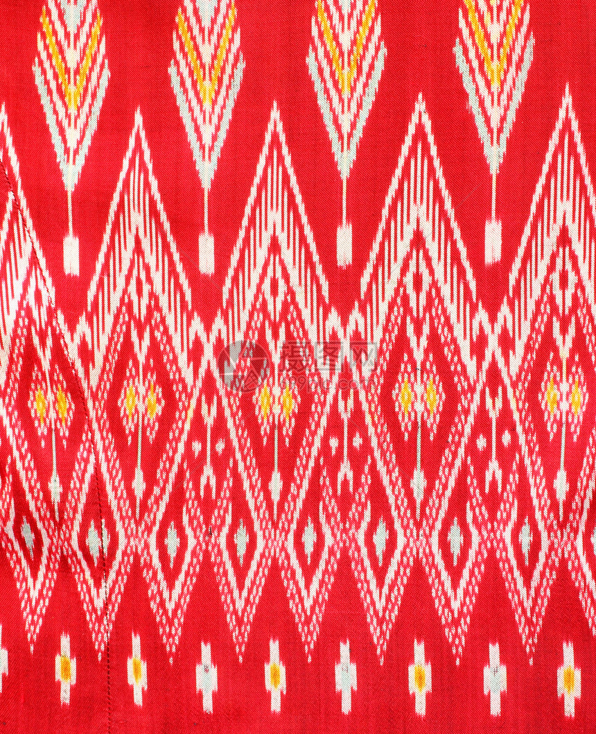 泰国本地丝绸织物模式金子床单打印材料墙纸衣服宗教工艺染料编织图片
