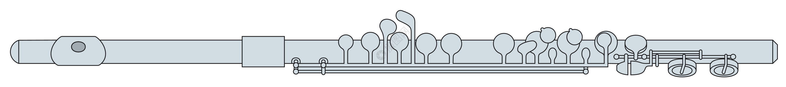 奥伯鲍姆吹笛音乐会蓝调金属娱乐钥匙爱好音乐气笛长笛关节乐器设计图片