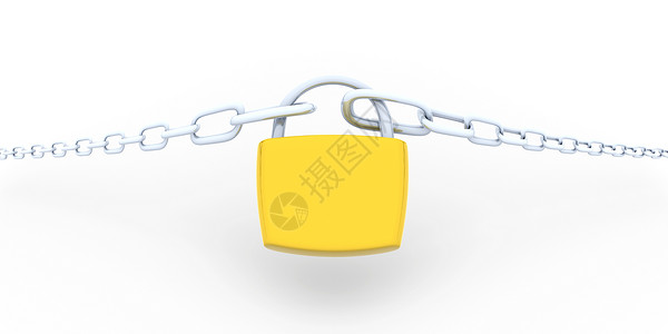 锁定链金属白色保护挂锁安全背景图片