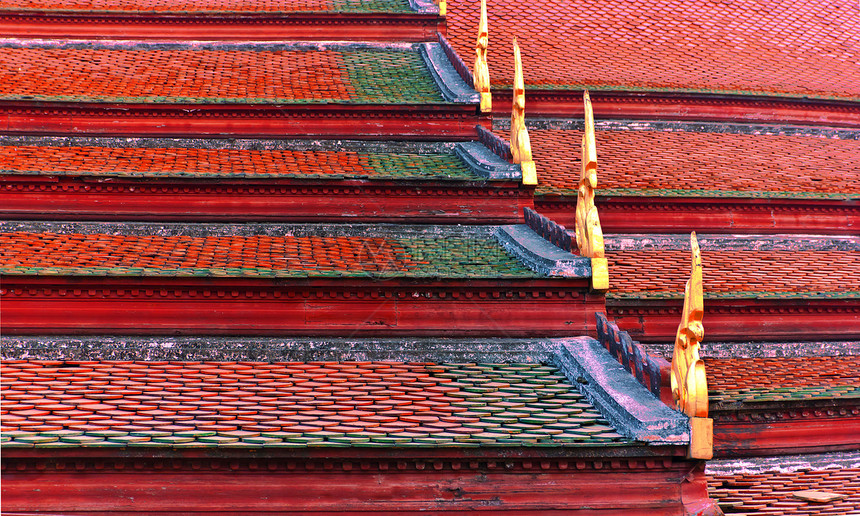 屋顶寺庙艺术文化马赛克佛教徒窗饰旅游上帝信仰建筑学山墙图片