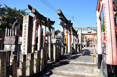 门纳吉奥京都神社旅游神社吸引力神道信仰文化历史灯笼写作小路背景