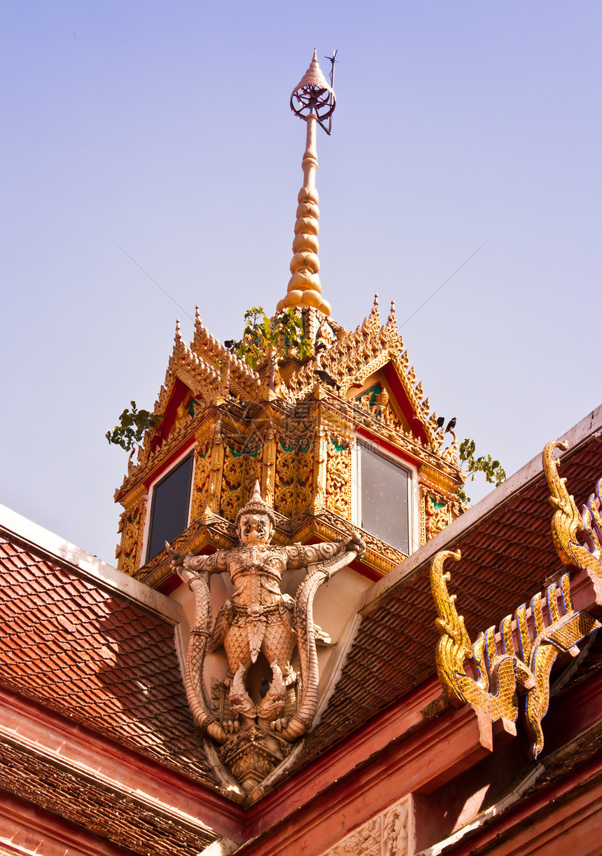 寺庙屋顶建筑学旅行宗教艺术佛教徒天空雕像精神文化冥想图片