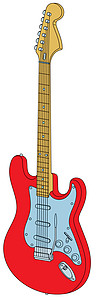 吉他对白背景乐器艺术徽标音乐卡通夹子图纸仪器动画片卡通片背景图片